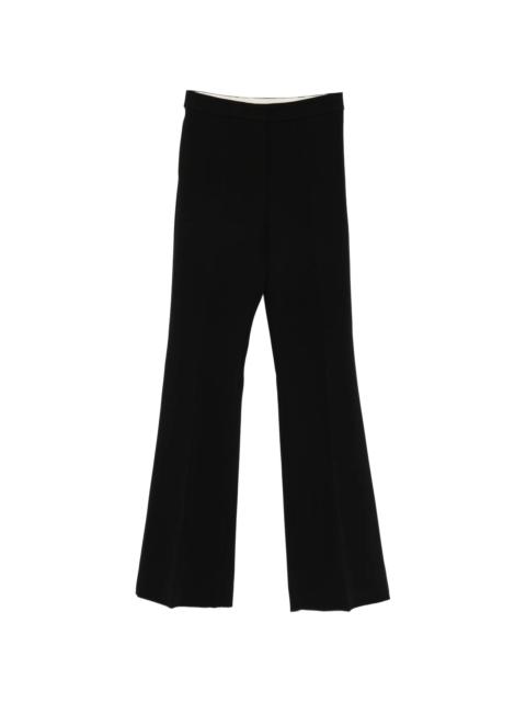 Max Mara Studio Black Flared Trousers