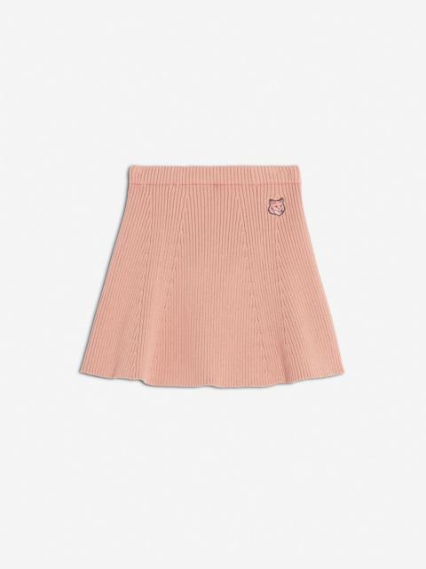 BOLD FOX HEAD PATCH SHORT SKIRT