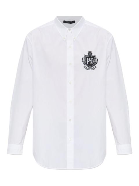 emblem buttoned shirt