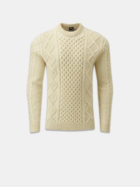 Men's Aran Jumper Ecru
