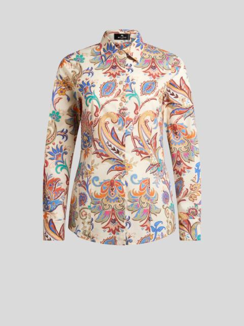 PRINTED POPLIN SHIRT