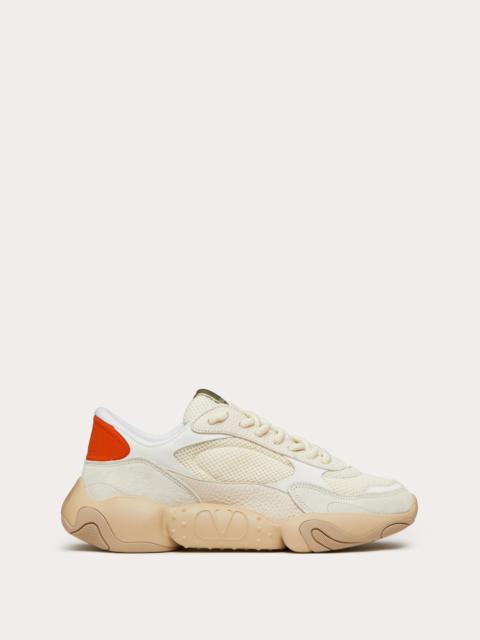 VALENTINO GARAVANI BUBBLEBACK MESH AND SUEDE SNEAKER