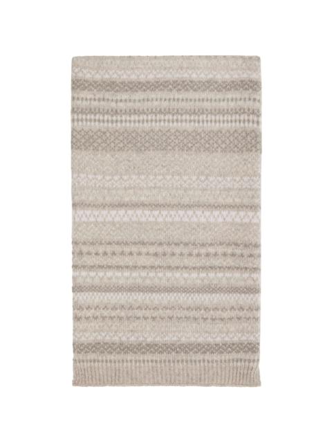 SSENSE Exclusive Beige Jacquard Scarf