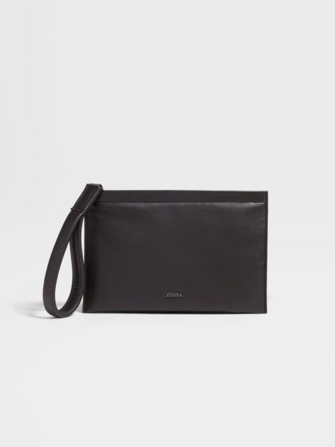 DARK BROWN SECONDSKIN POUCH