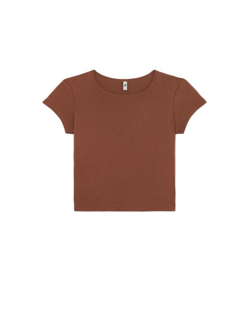 The Baby Tee: Cotton Jersey Brown