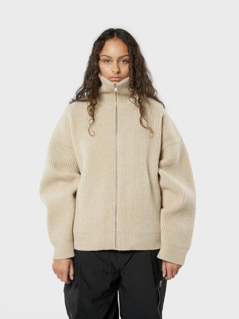 Vonarstræti Zipped Wool Sweater (Unisex)