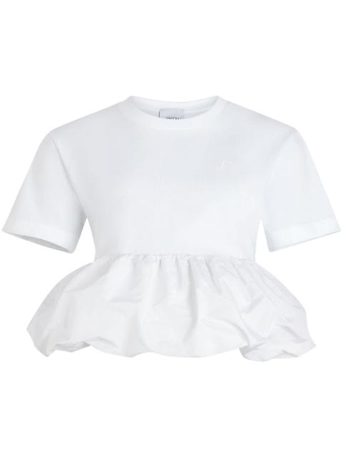 ruffle-hem T-shirt