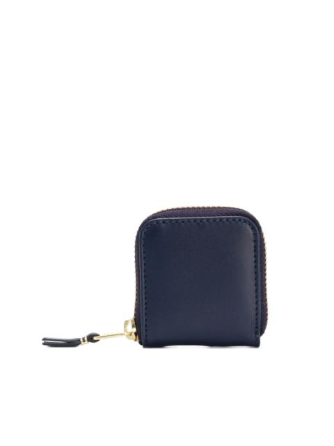 zip-around leather wallet