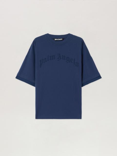 Curved Logo Loose Double T-Shirt
