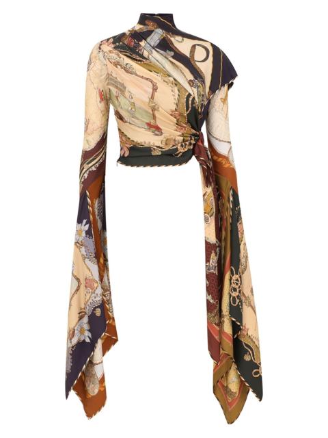 VALIANT DRAPED SCARF TOP