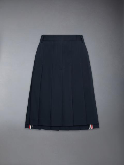 COTTON SUITING PLEATED SKIRT