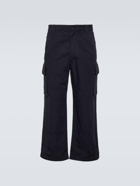 Cotton and linen cargo pants