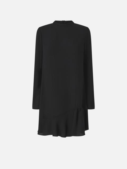 SOFT SHORT TECHNICAL CREPE DRESS