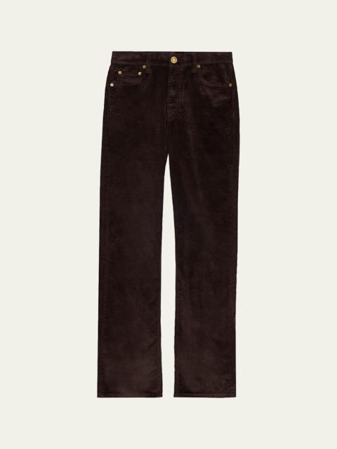 Harlow Mid-Rise Full Straight Jeans