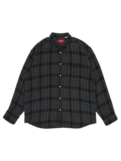 Supreme Supreme Basket Weave Plaid Shirt 'Black' - SS23S20 BLACK