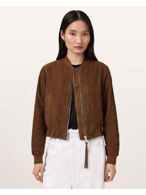 ORTEN SUEDE BOMBER JACKET