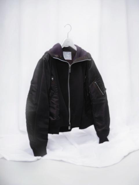 Sponge Sweat x Nylon Twill Hoodie