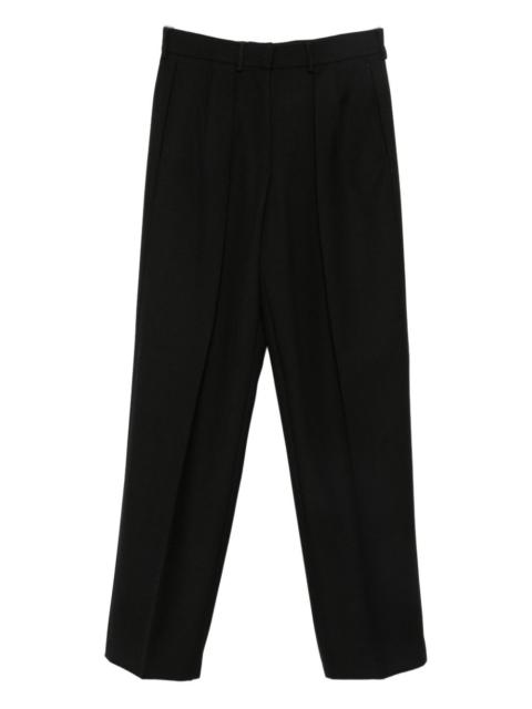 pleat-detail wide-leg trousers