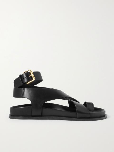 Jalen leather sandals Black