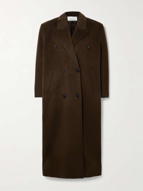 Gaia double-breasted wool-blend coat