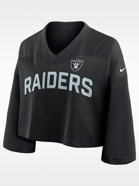 Las Vegas Raiders Wide Receiver Jersey Fashion Women's Nike Dri-FIT NFL Cropped Top
