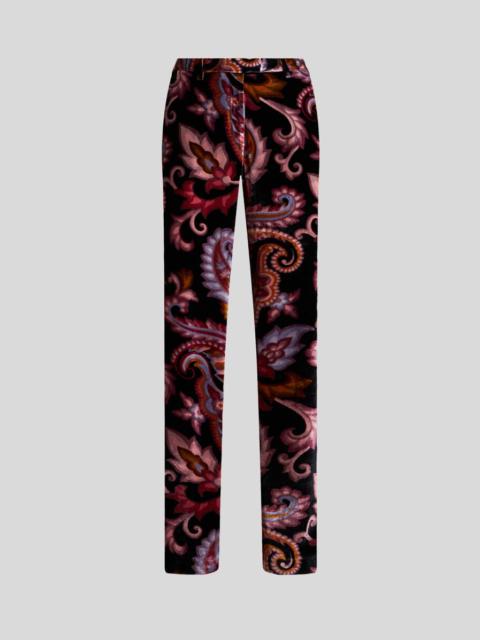 PAISLEY VELVET TROUSERS