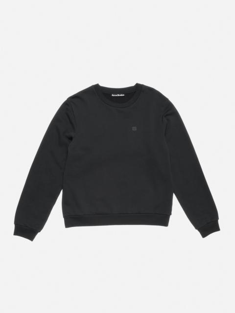 Crew neck fleece sweater - Black