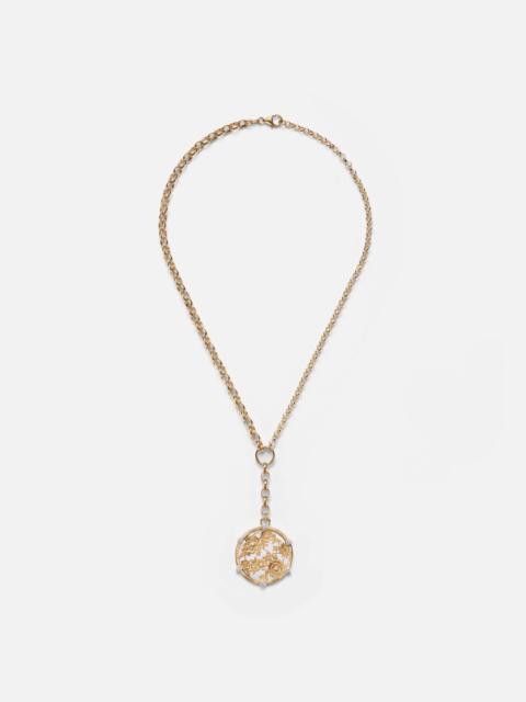18kt gold pendant necklace with diamonds