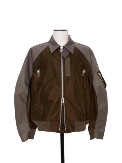 Cotton Chino x Nylon Twill Blouson