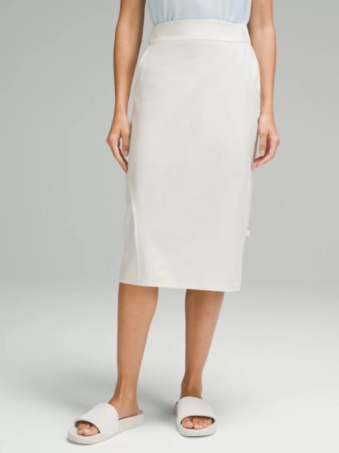 Travel Woven™ High-Rise Straight-Fit Skirt