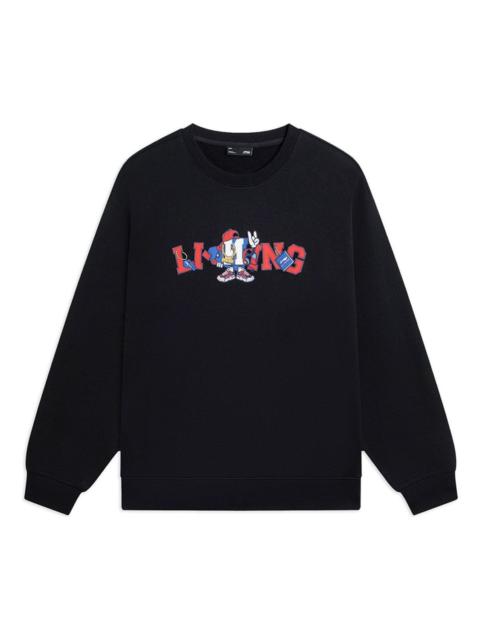 Li-Ning Cartoon Graphic Sweatshirt 'Black' AWDSG05-2
