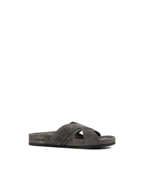 crisscross strap sandals