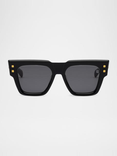 B-Army Acetate Square Sunglasses
