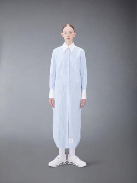 striped cotton shirt dress