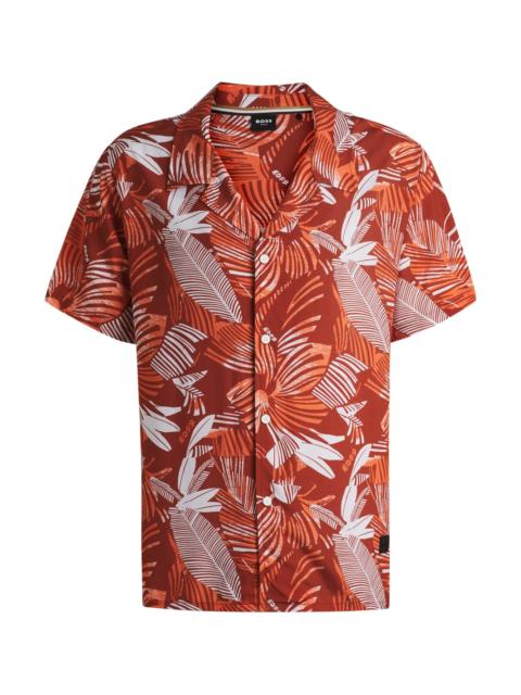 REGULAR-FIT BEACH SHIRT WITH ALL-OVER PRINT