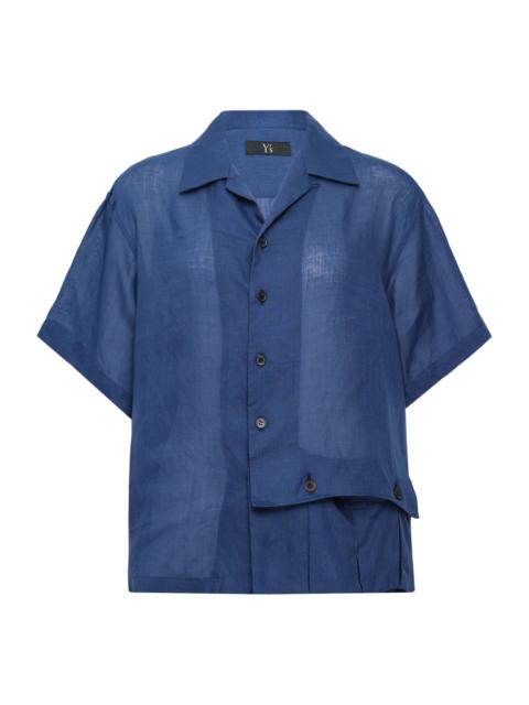 Open Collar Short Sleeve Shirt