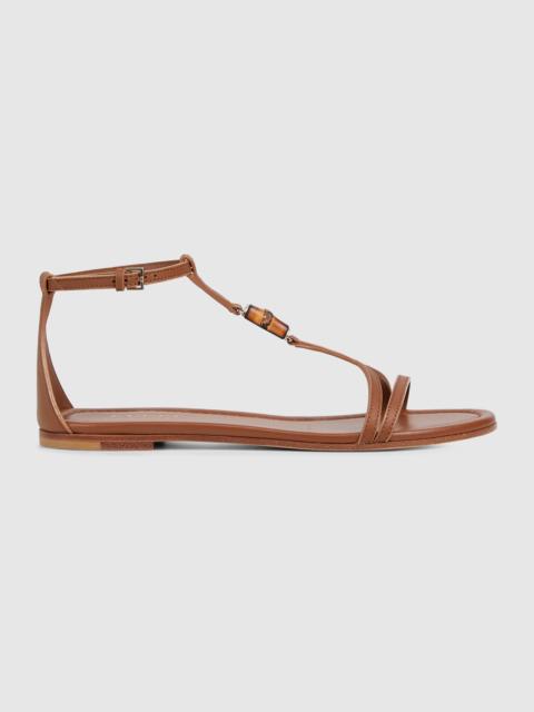 Women's sandal with bamboo detail