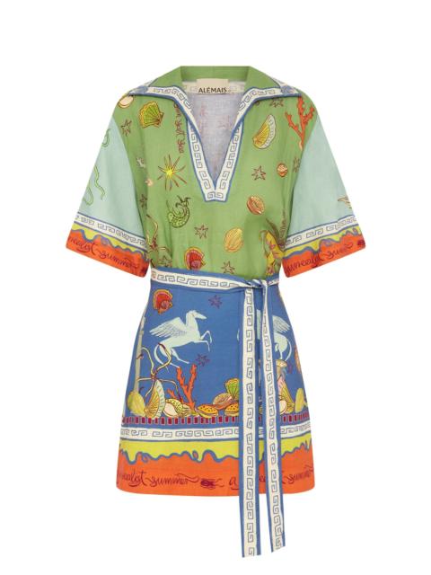 Surrealist Summer V Mini Dress