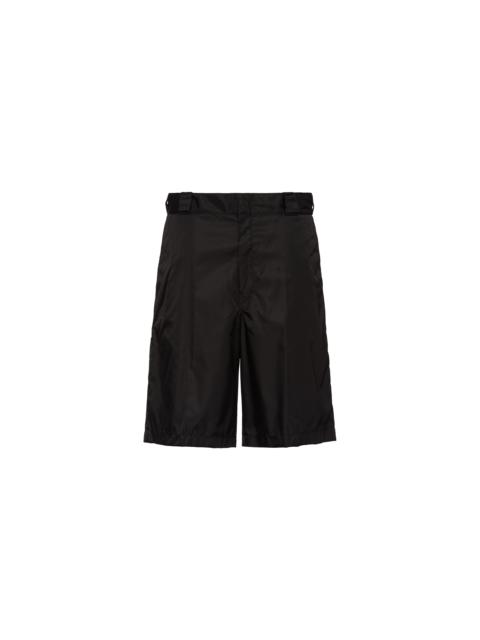 Re-Nylon gabardine Bermudas