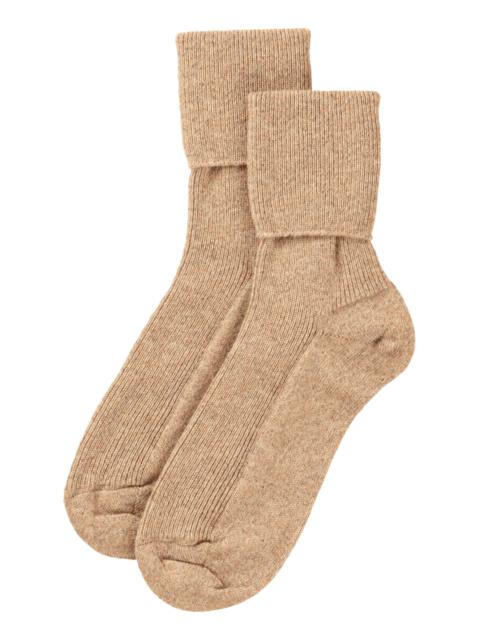 Women's Camel Cashmere Socks