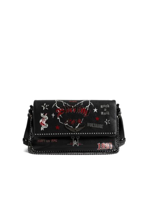 Rock Nano Punk star-embellished chain shoulder bag