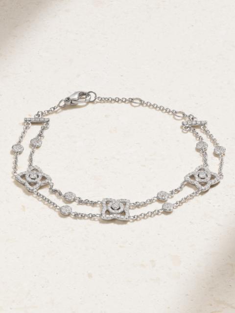 Enchanted Lotus 18-karat White Gold Diamond Bracelet