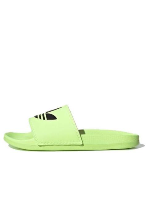(WMNS) adidas originals Adilette Lite Slipper 'Black Green' EG8677