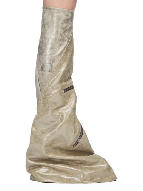 Silver Concordians Cargo Fetish Tall Boots