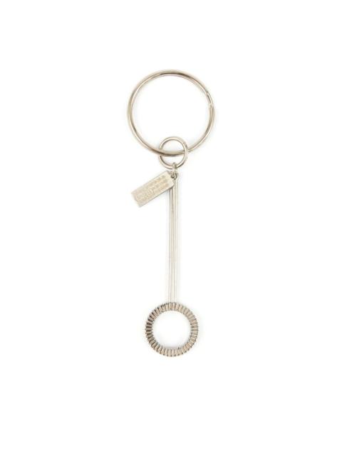 charm detailing key rings
