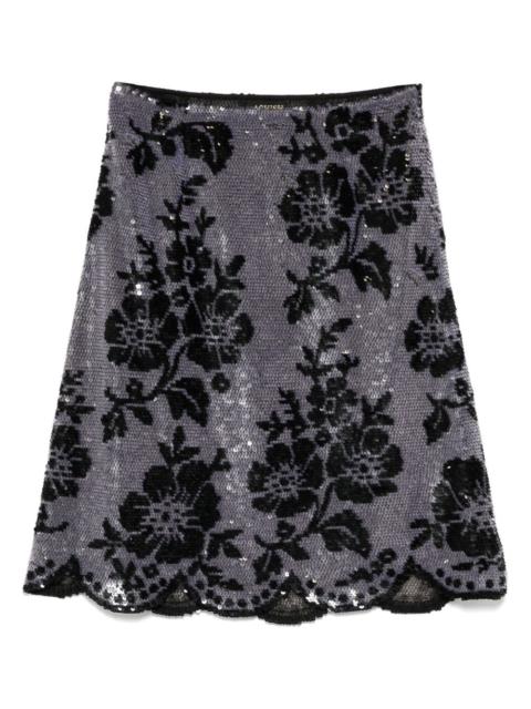 sequin mesh skirt