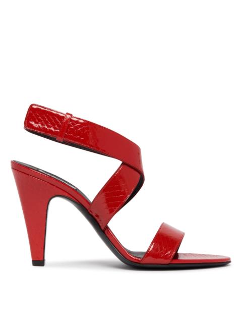 Red Cone Leather Sandals