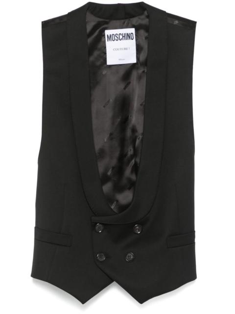 scoop-neck waistcoat