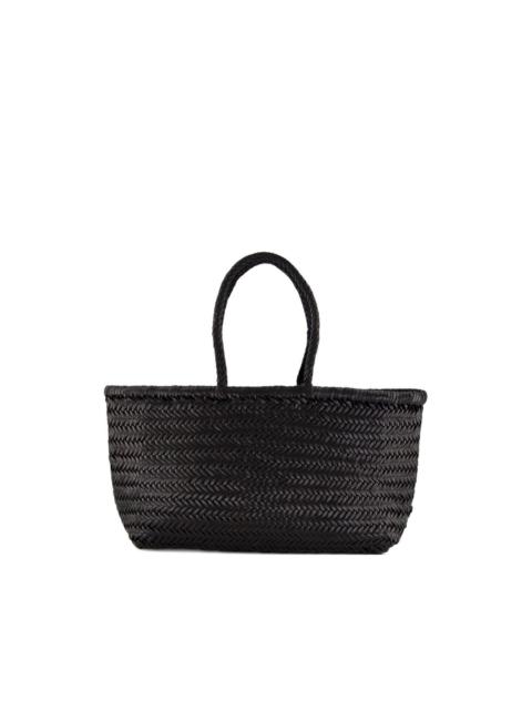 big Triple Jump woven leather tote bag