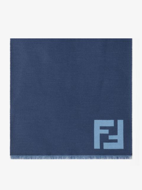 Scarf Blue wool scarf